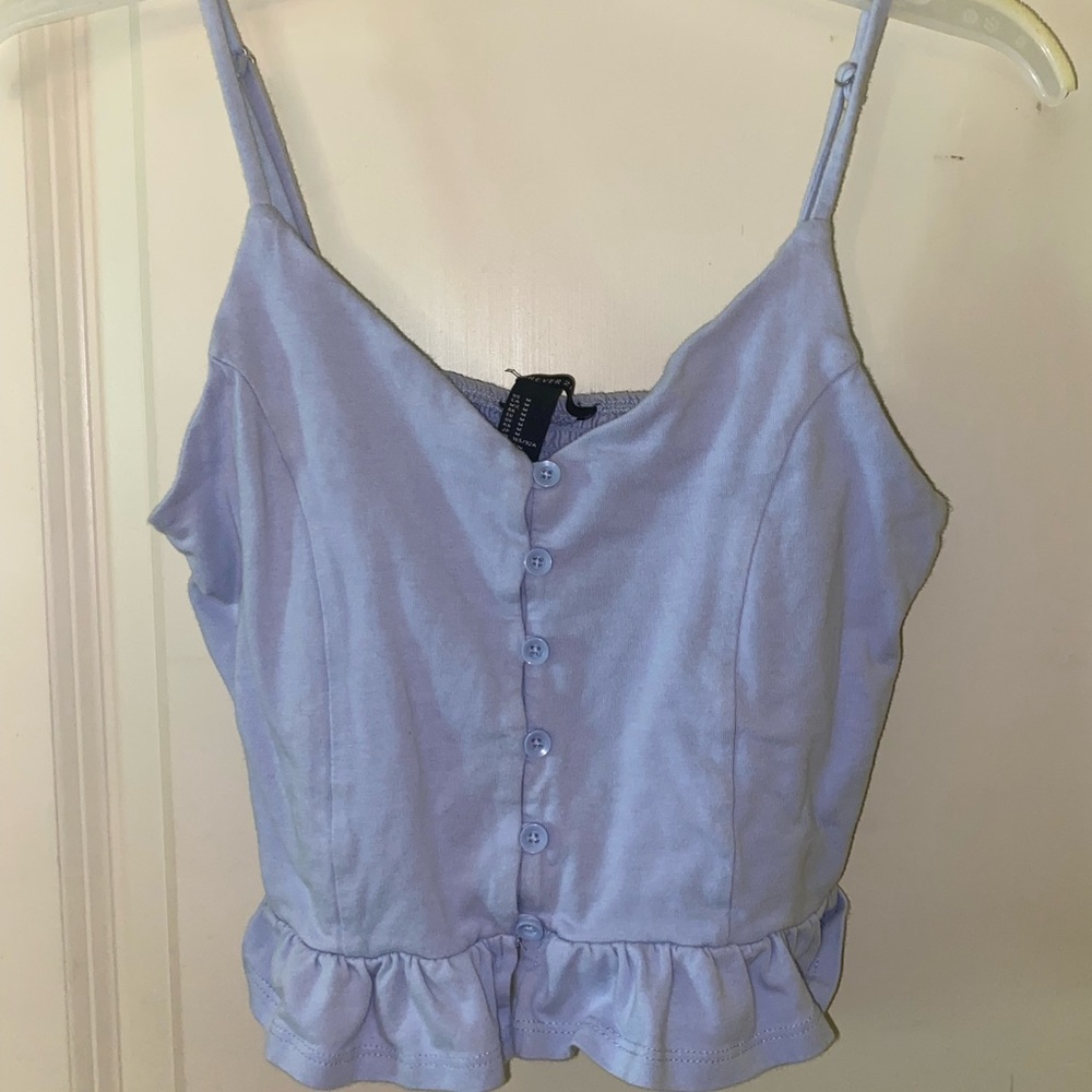 FOREVER 21 blue tank top